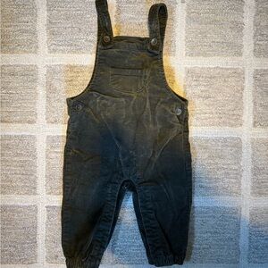 Rylee + Cru Charcoal Corduroy Overalls